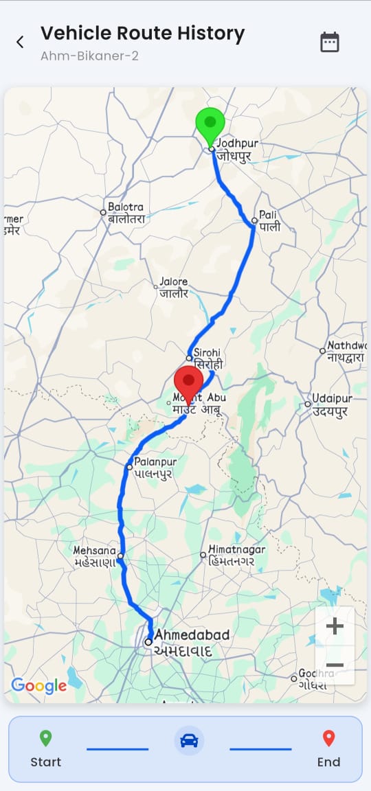 Vehicle Route History